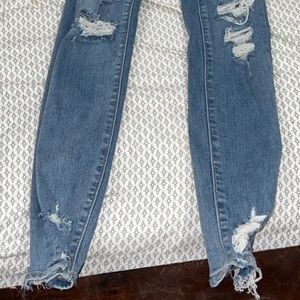 Blue skinny jeans size 00 from American Eagle